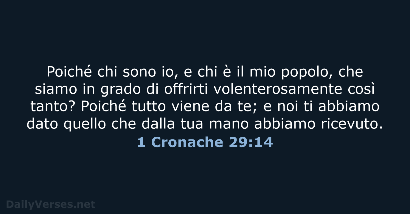 1 Cronache 29:14 - NR06
