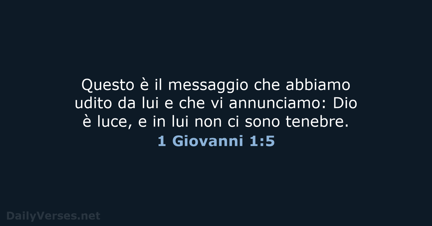 1 Giovanni 1:5 - NR06