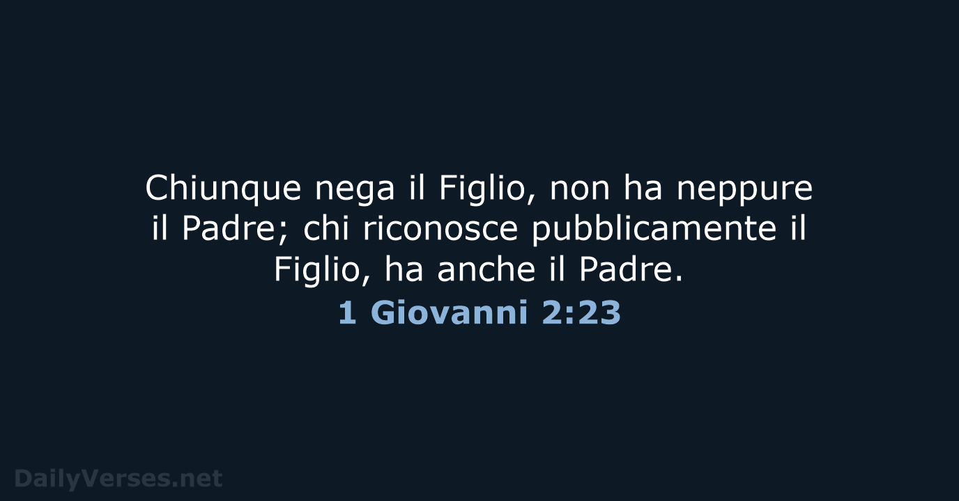 1 Giovanni 2:23 - NR06