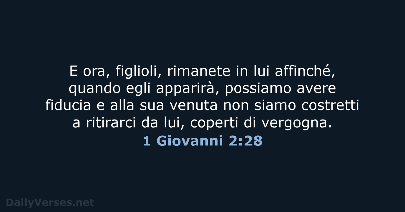 1 Giovanni 2:28 - NR06