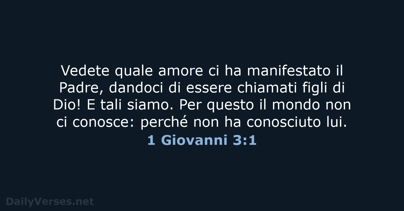 1 Giovanni 3:1 - NR06