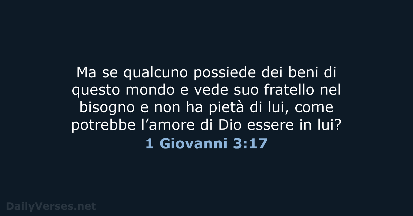 1 Giovanni 3:17 - NR06