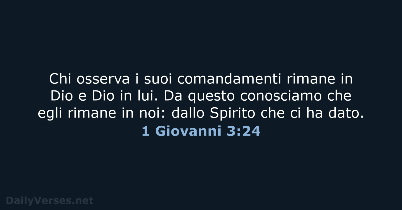 1 Giovanni 3:24 - NR06