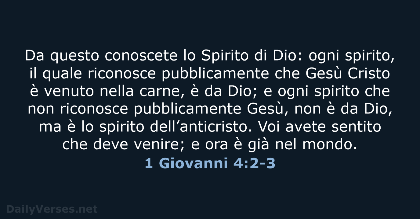 1 Giovanni 4:2-3 - NR06
