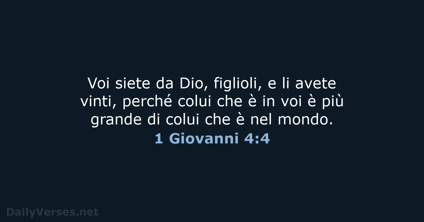 1 Giovanni 4:4 - NR06