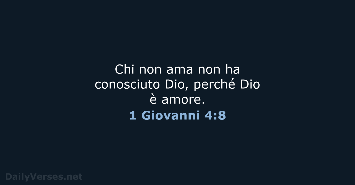 1 Giovanni 4:8 - NR06
