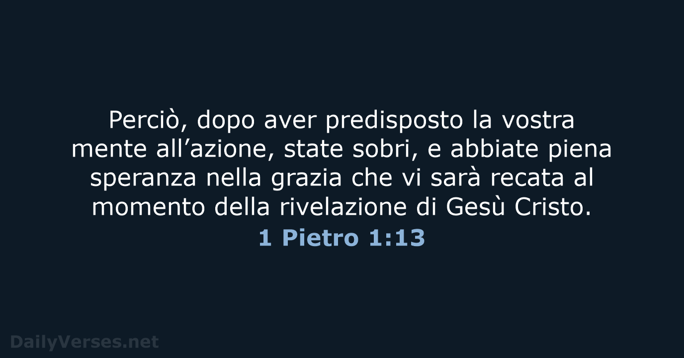 1 Pietro 1:13 - NR06