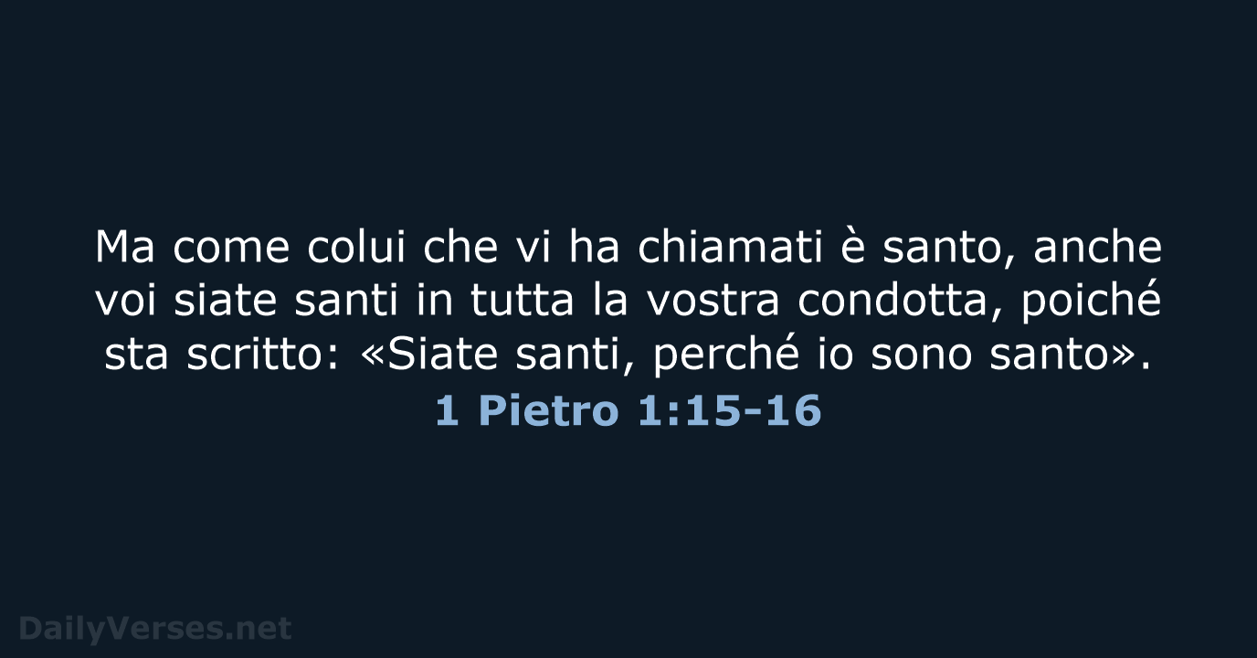 1 Pietro 1:15-16 - NR06