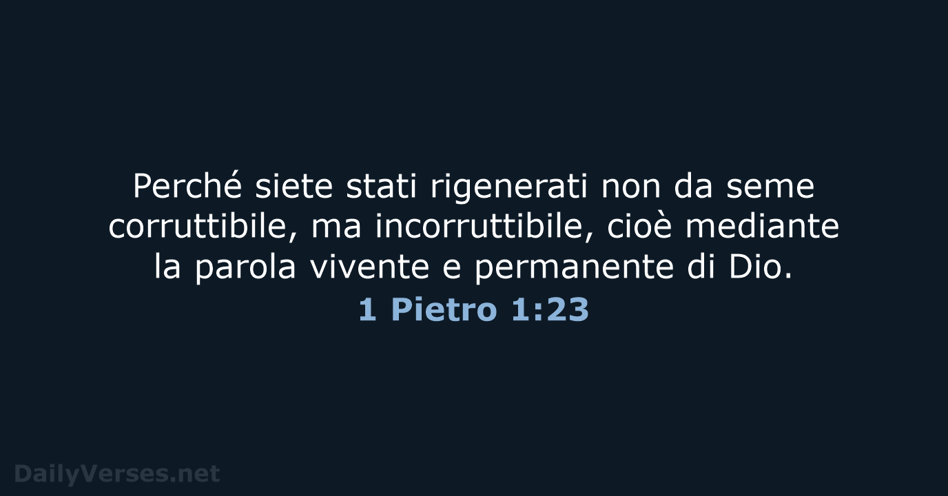 1 Pietro 1:23 - NR06
