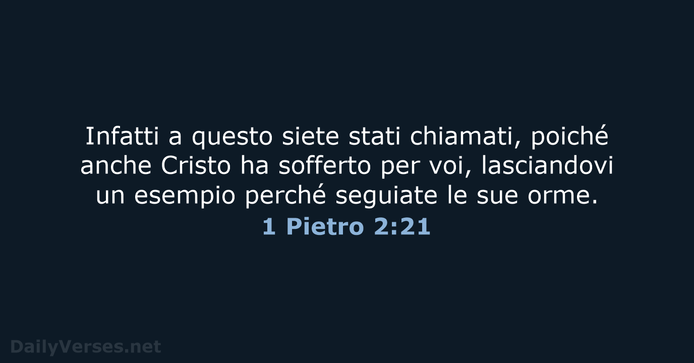 1 Pietro 2:21 - NR06