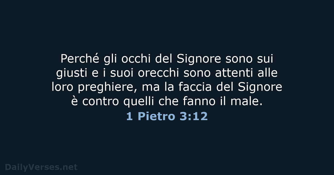 1 Pietro 3:12 - NR06