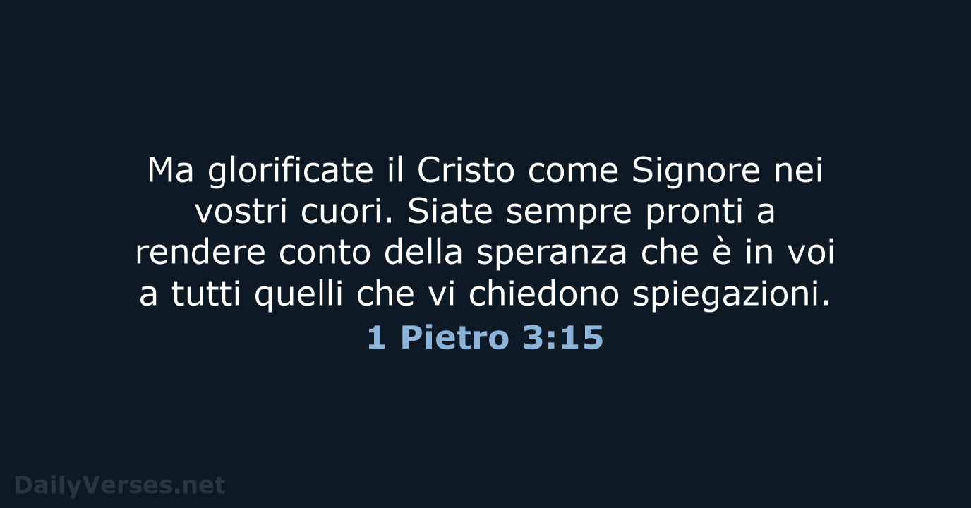 1 Pietro 3:15 - NR06
