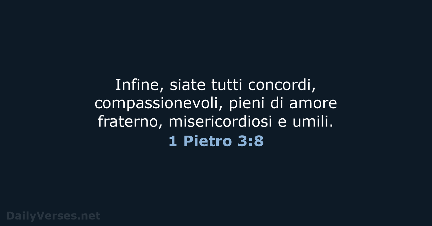 1 Pietro 3:8 - NR06
