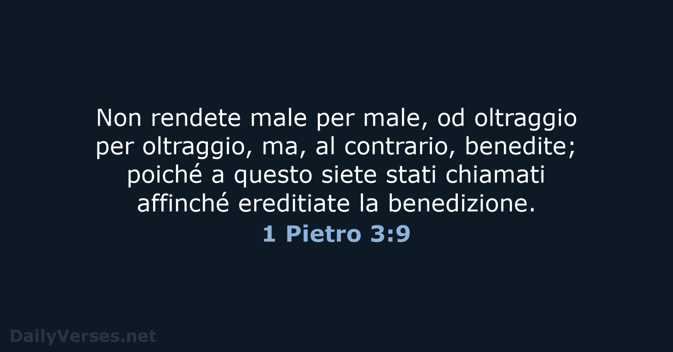 1 Pietro 3:9 - NR06