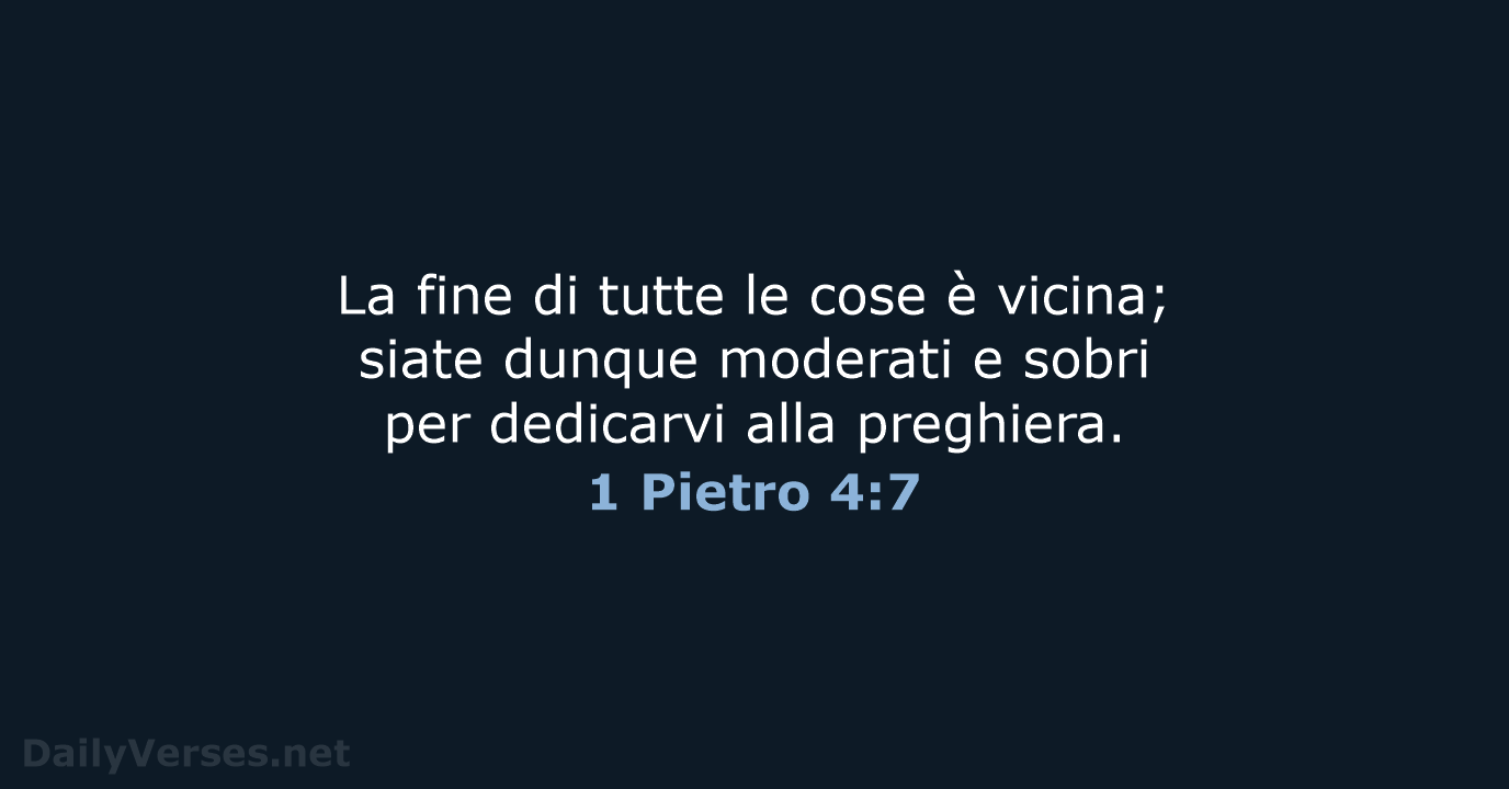 1 Pietro 4:7 - NR06
