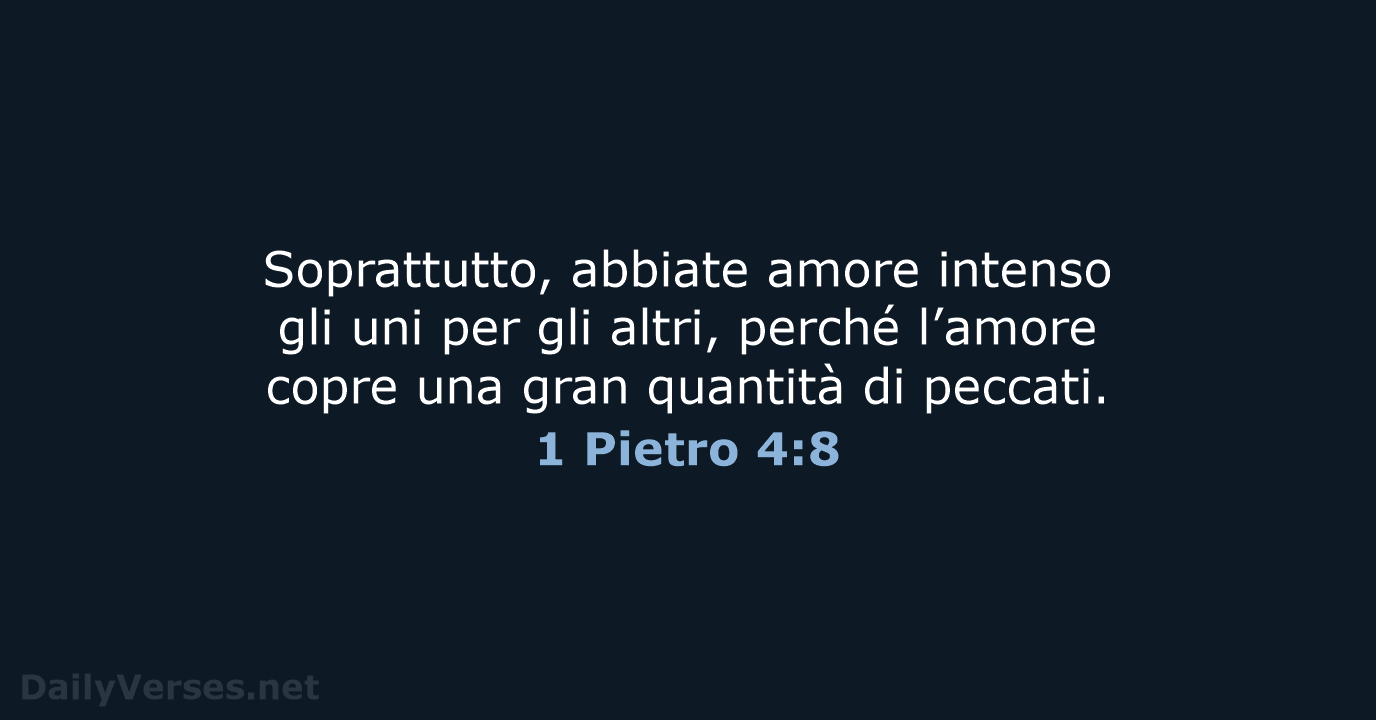 1 Pietro 4:8 - NR06