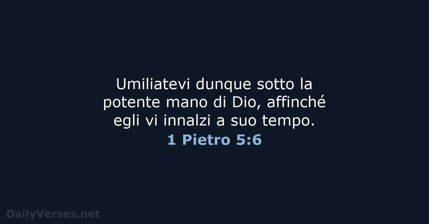 1 Pietro 5:6 - NR06