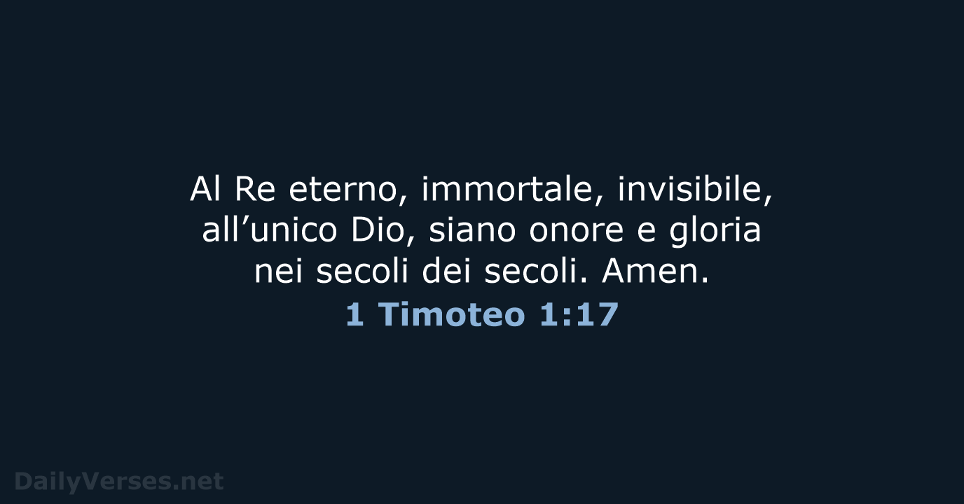 1 Timoteo 1:17 - NR06