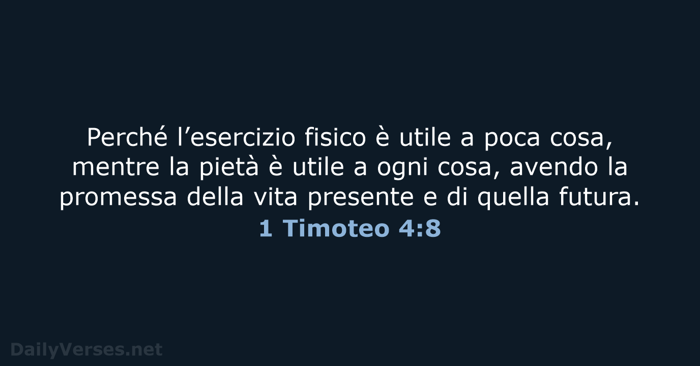 1 Timoteo 4:8 - NR06