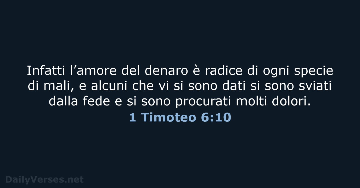1 Timoteo 6:10 - NR06