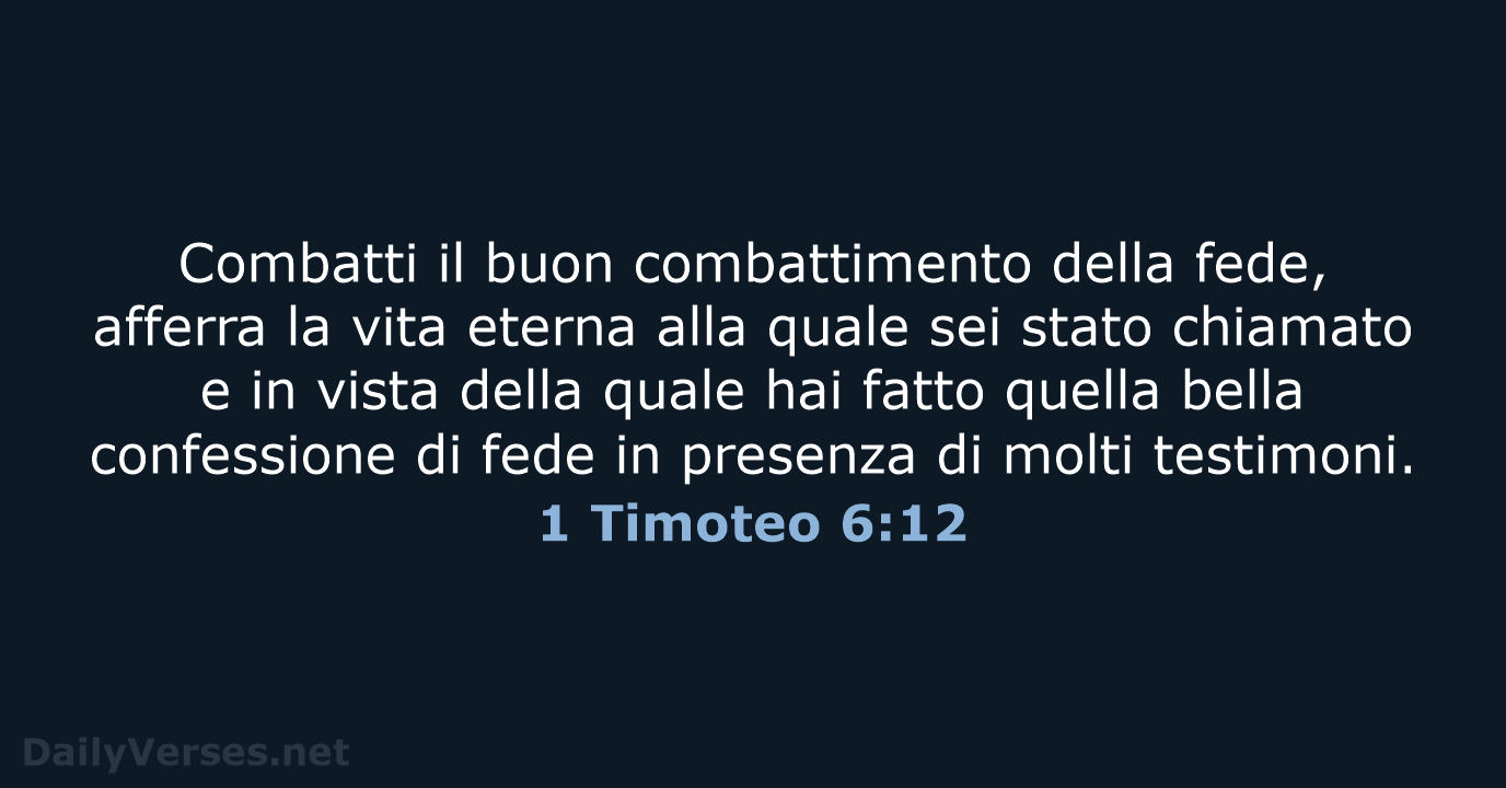 1 Timoteo 6:12 - NR06