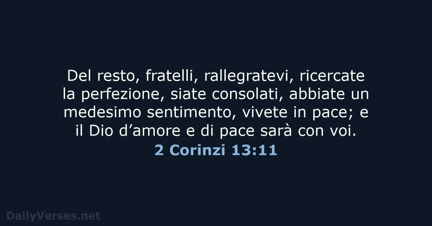 2 Corinzi 13:11 - NR06