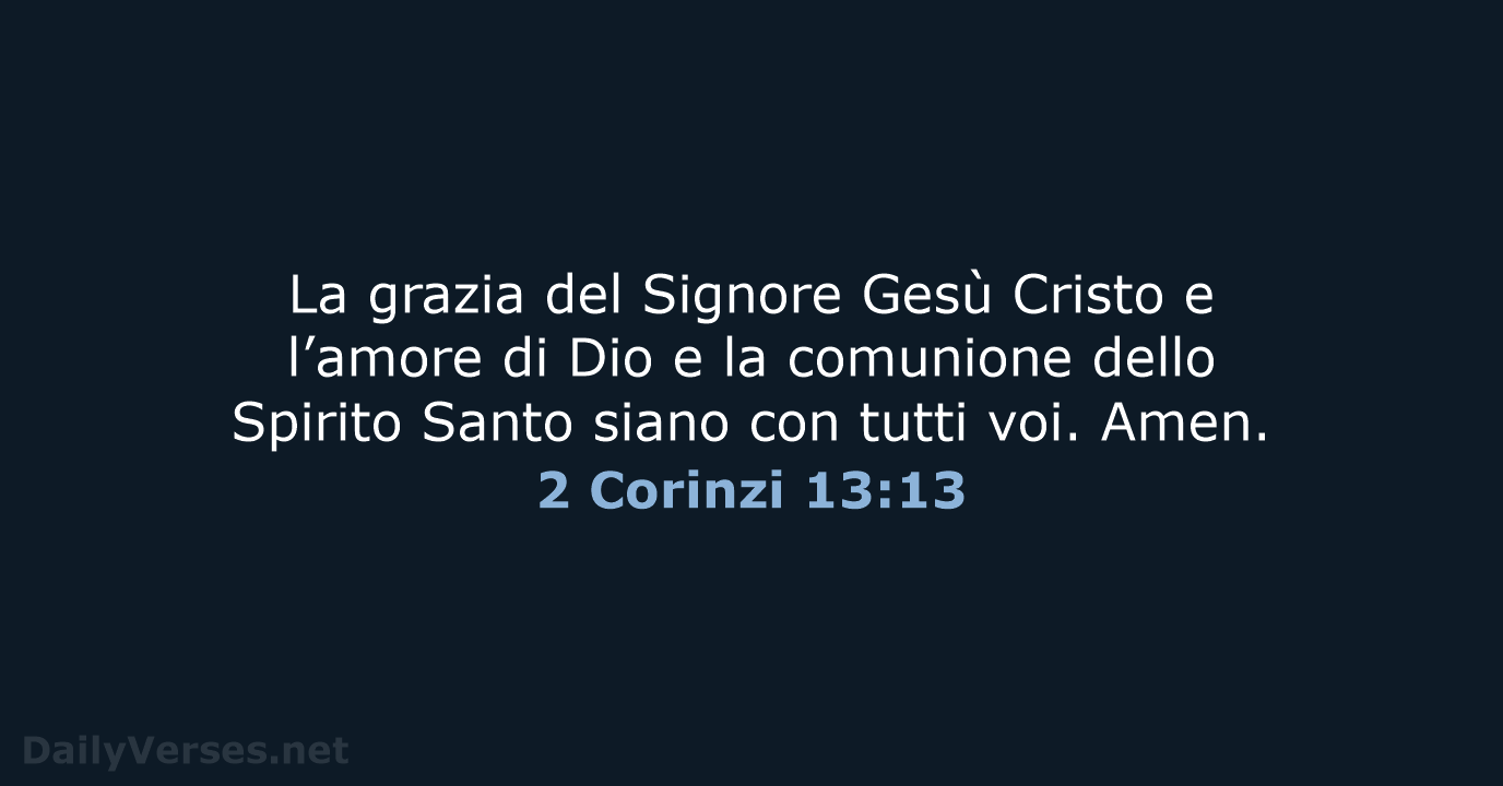 2 Corinzi 13:13 - NR06
