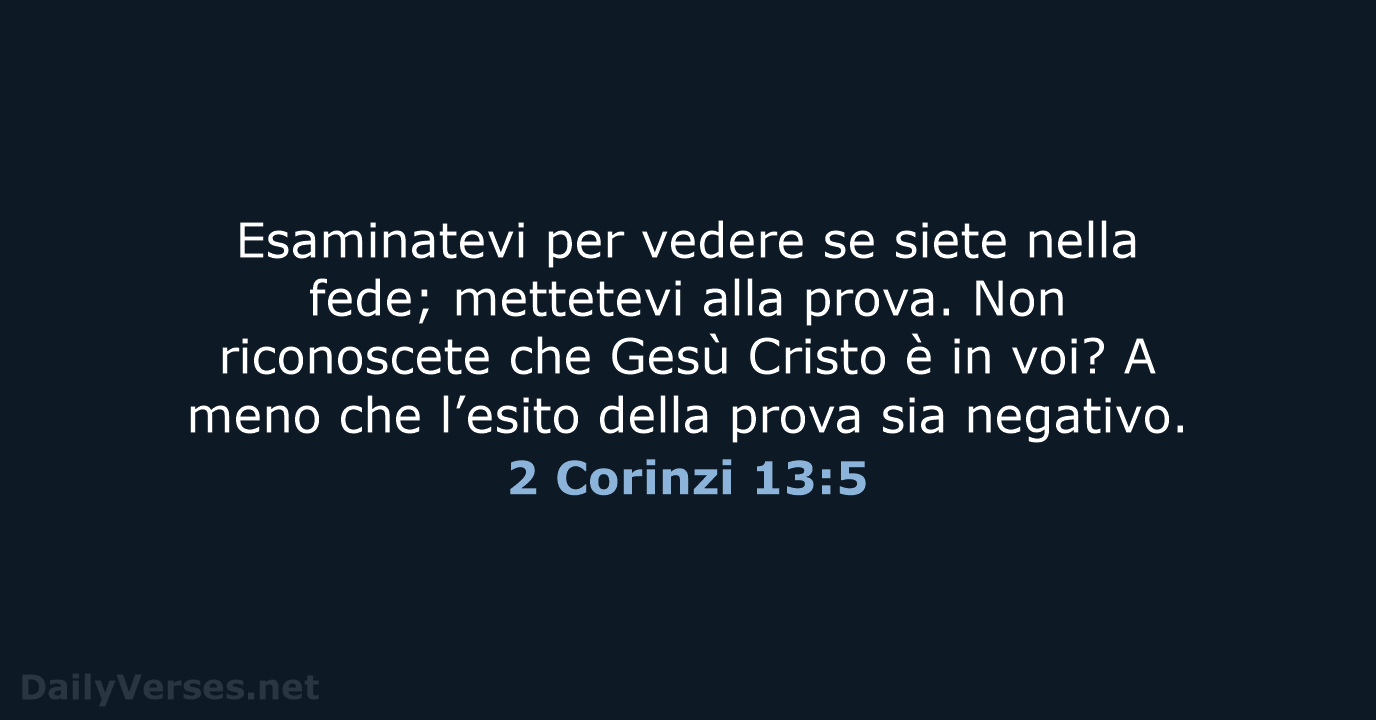 2 Corinzi 13:5 - NR06