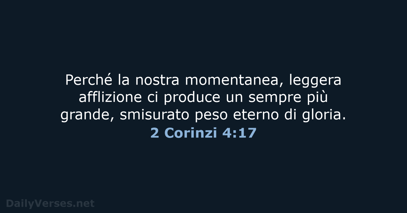 2 Corinzi 4:17 - NR06