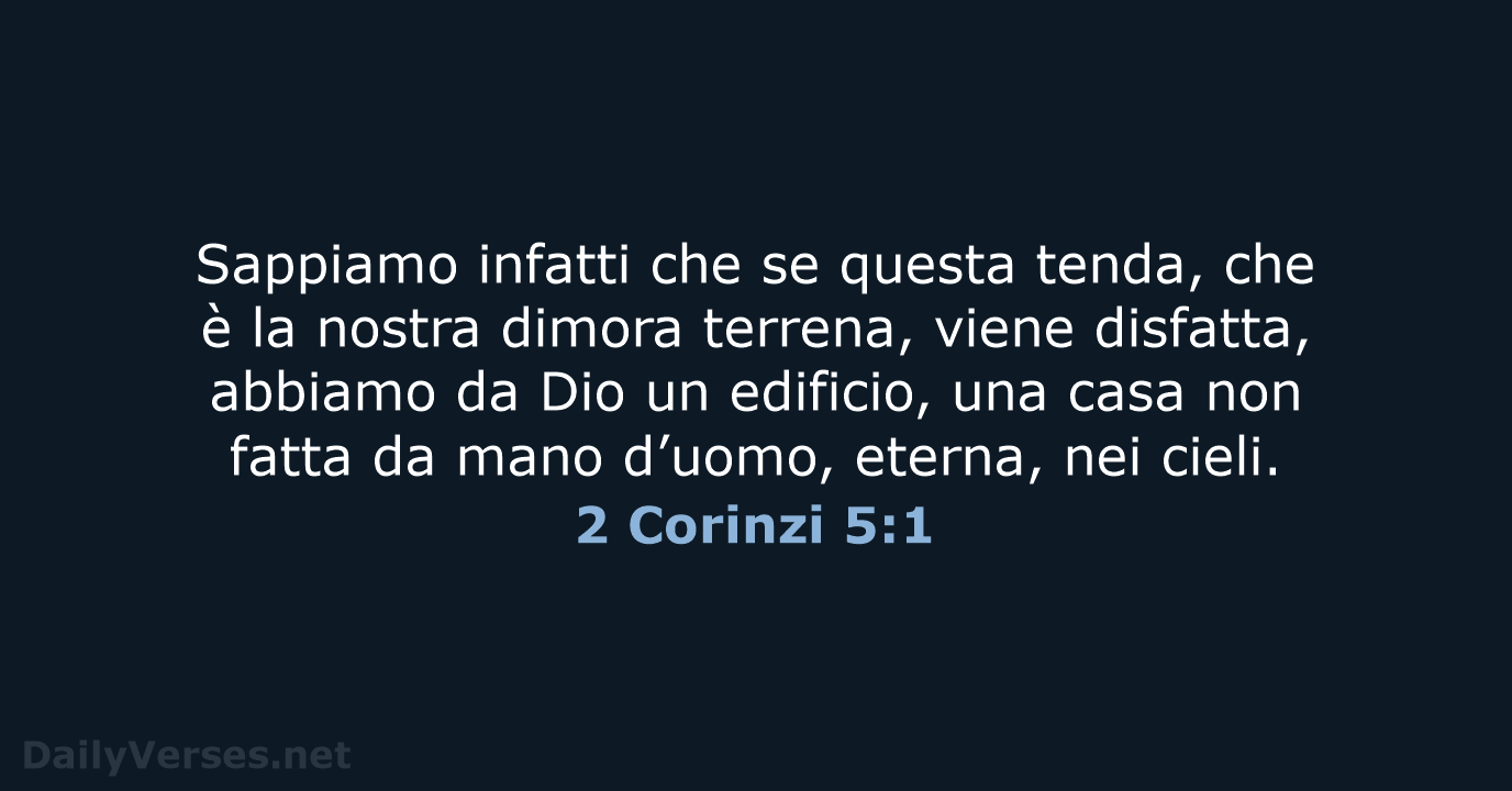 2 Corinzi 5:1 - NR06