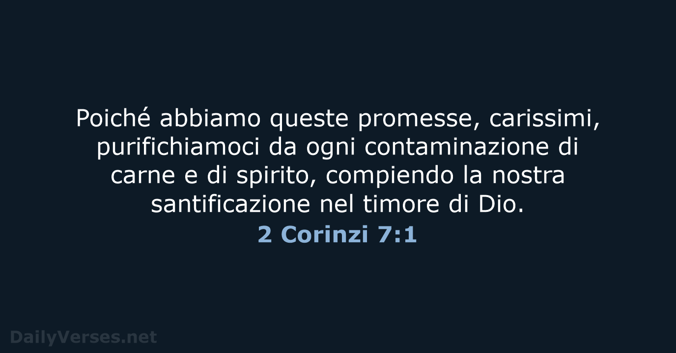 2 Corinzi 7:1 - NR06