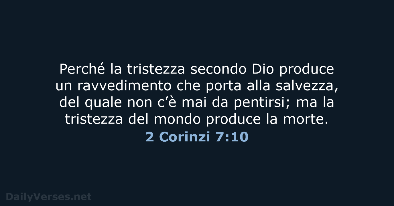 2 Corinzi 7:10 - NR06