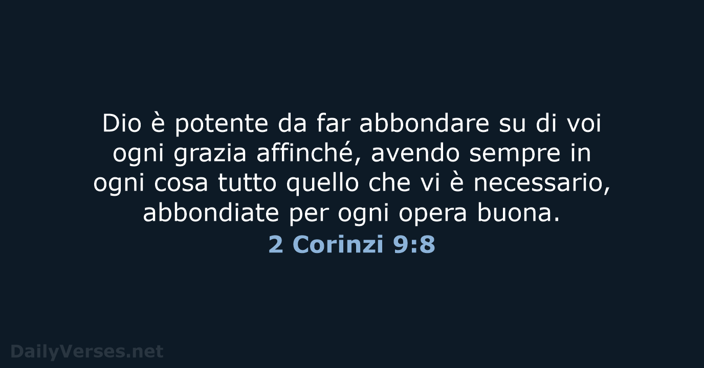 2 Corinzi 9:8 - NR06