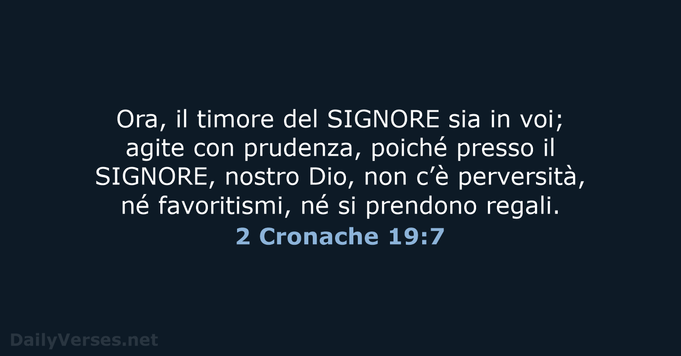 2 Cronache 19:7 - NR06