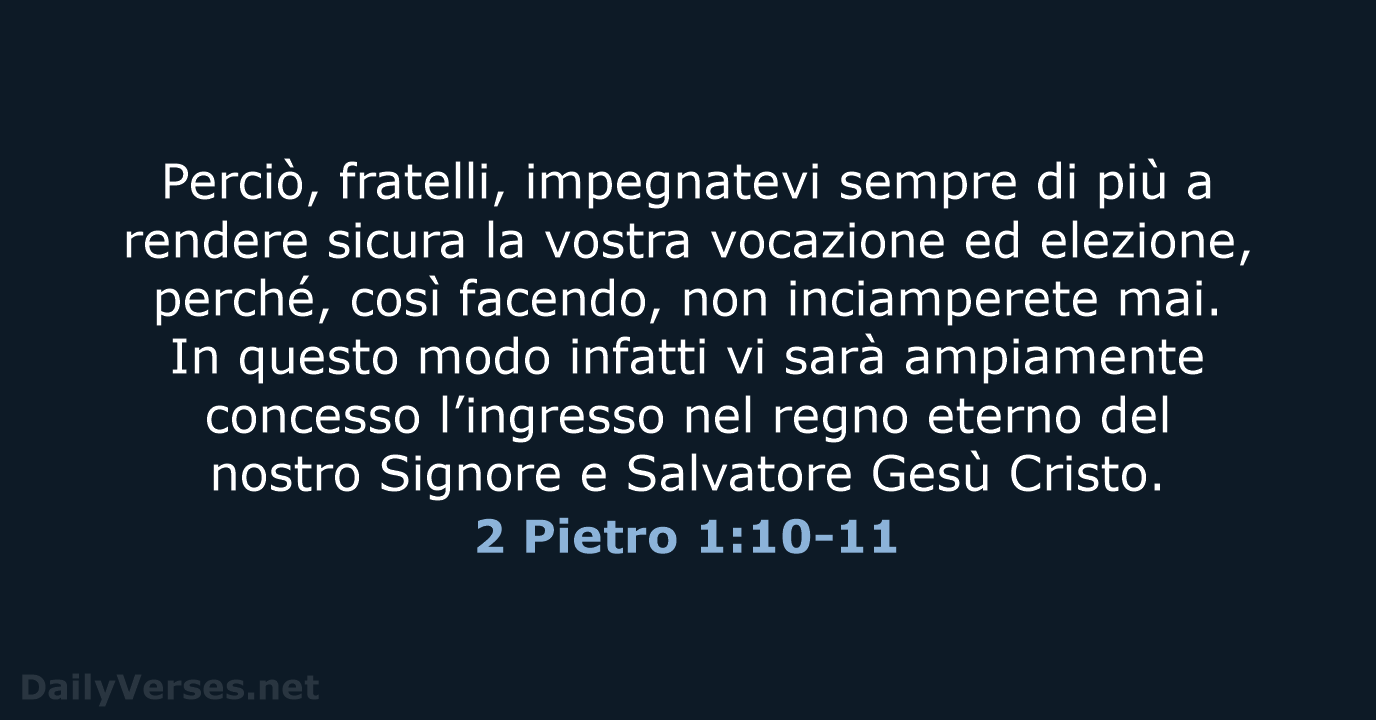 2 Pietro 1:10-11 - NR06