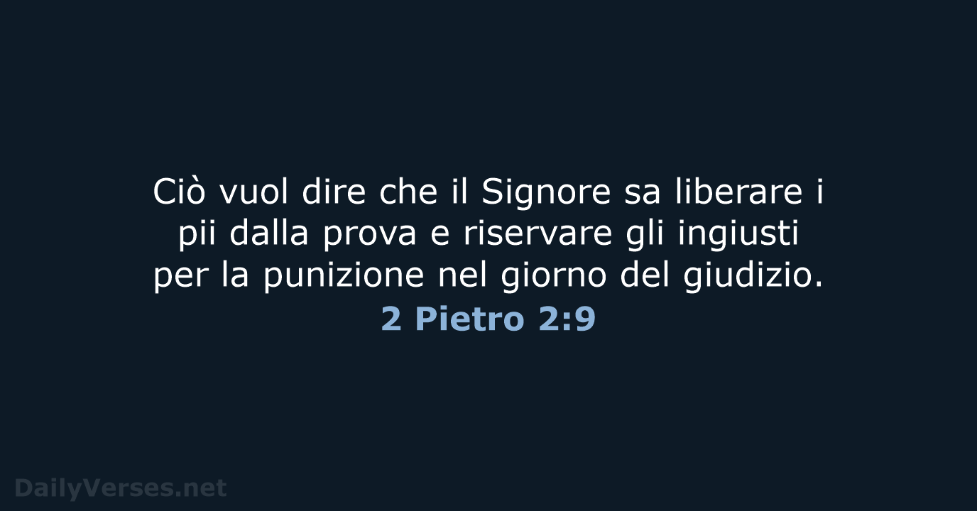 2 Pietro 2:9 - NR06