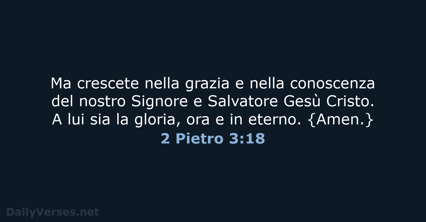 2 Pietro 3:18 - NR06