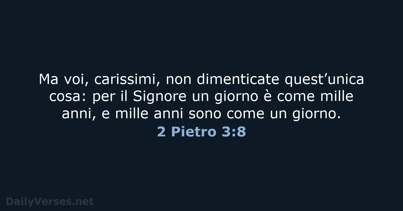 2 Pietro 3:8 - NR06