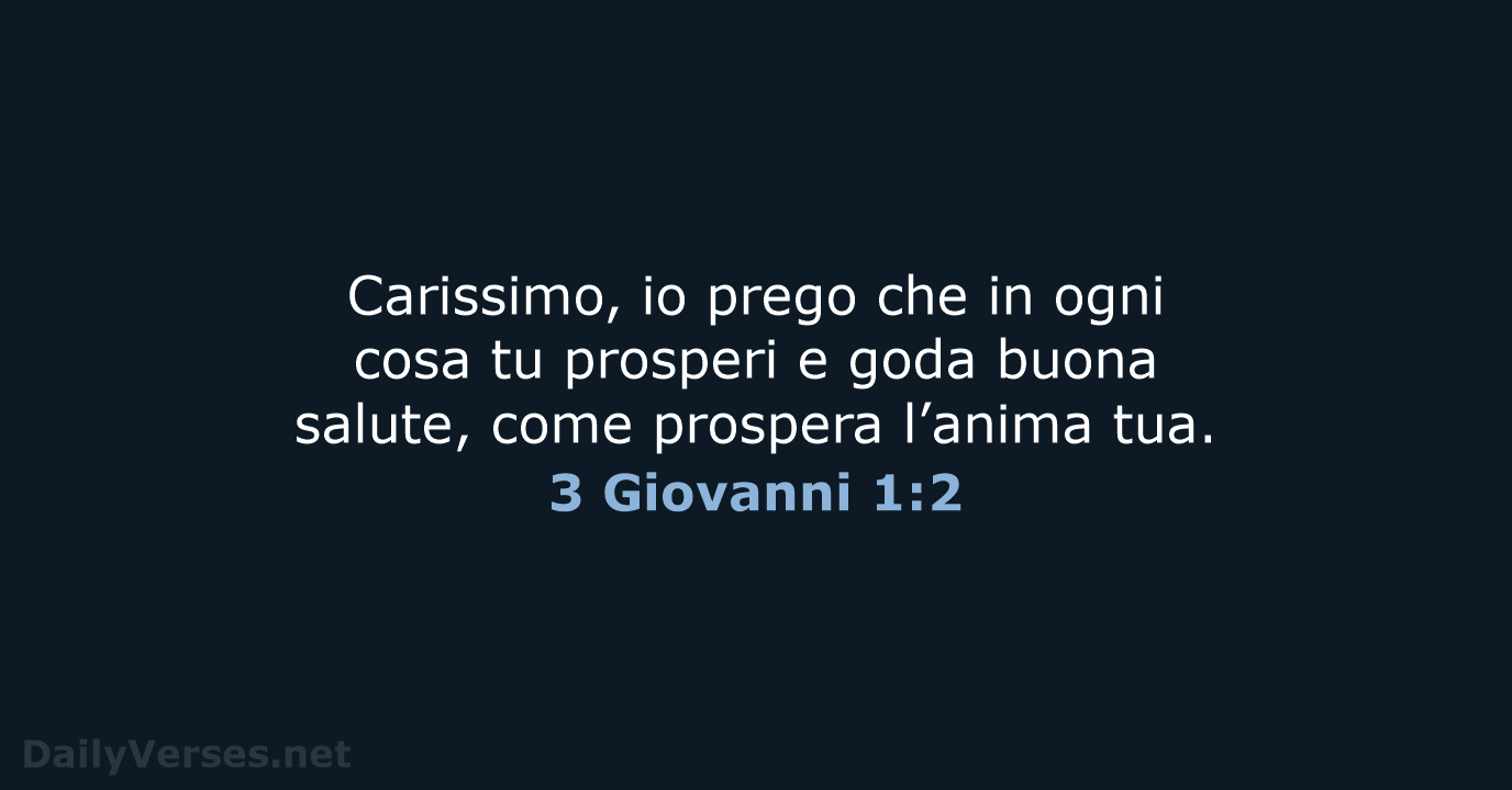 3 Giovanni 1:2 - NR06