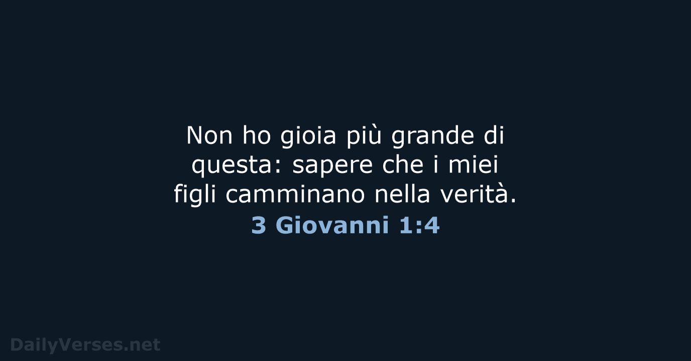3 Giovanni 1:4 - NR06
