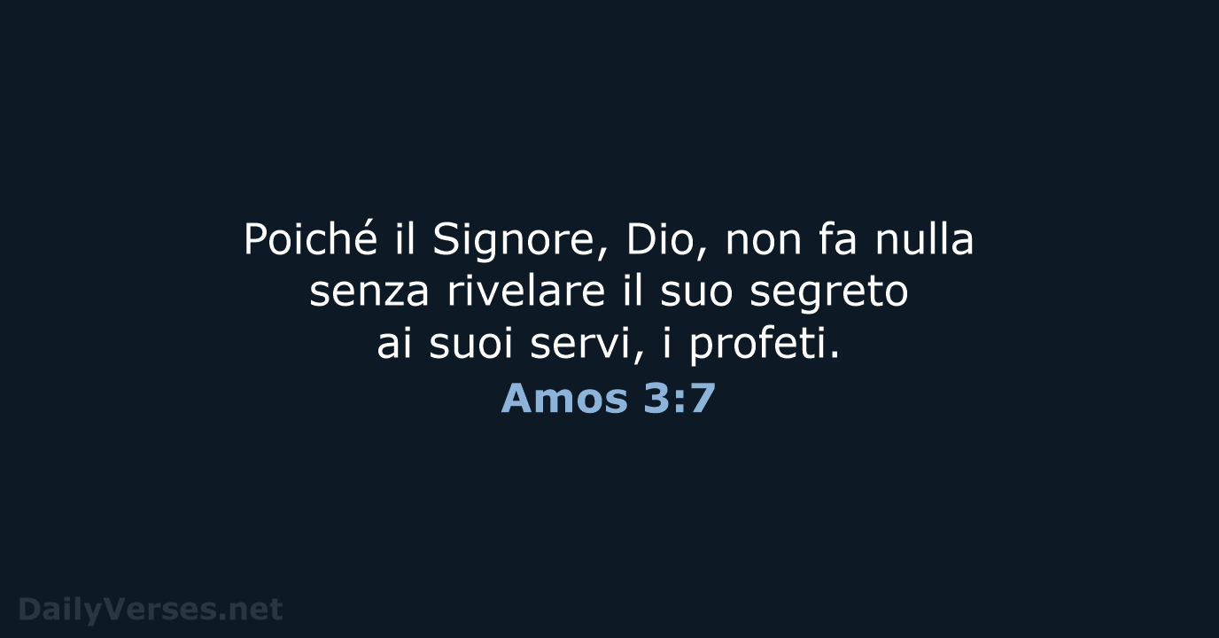 Amos 3:7 - NR06