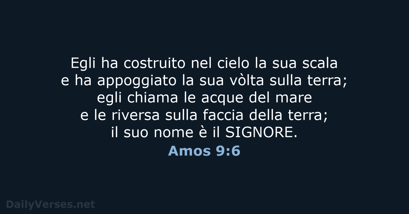 Amos 9:6 - NR06