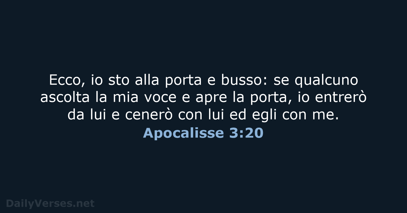 Apocalisse 3:20 - NR06