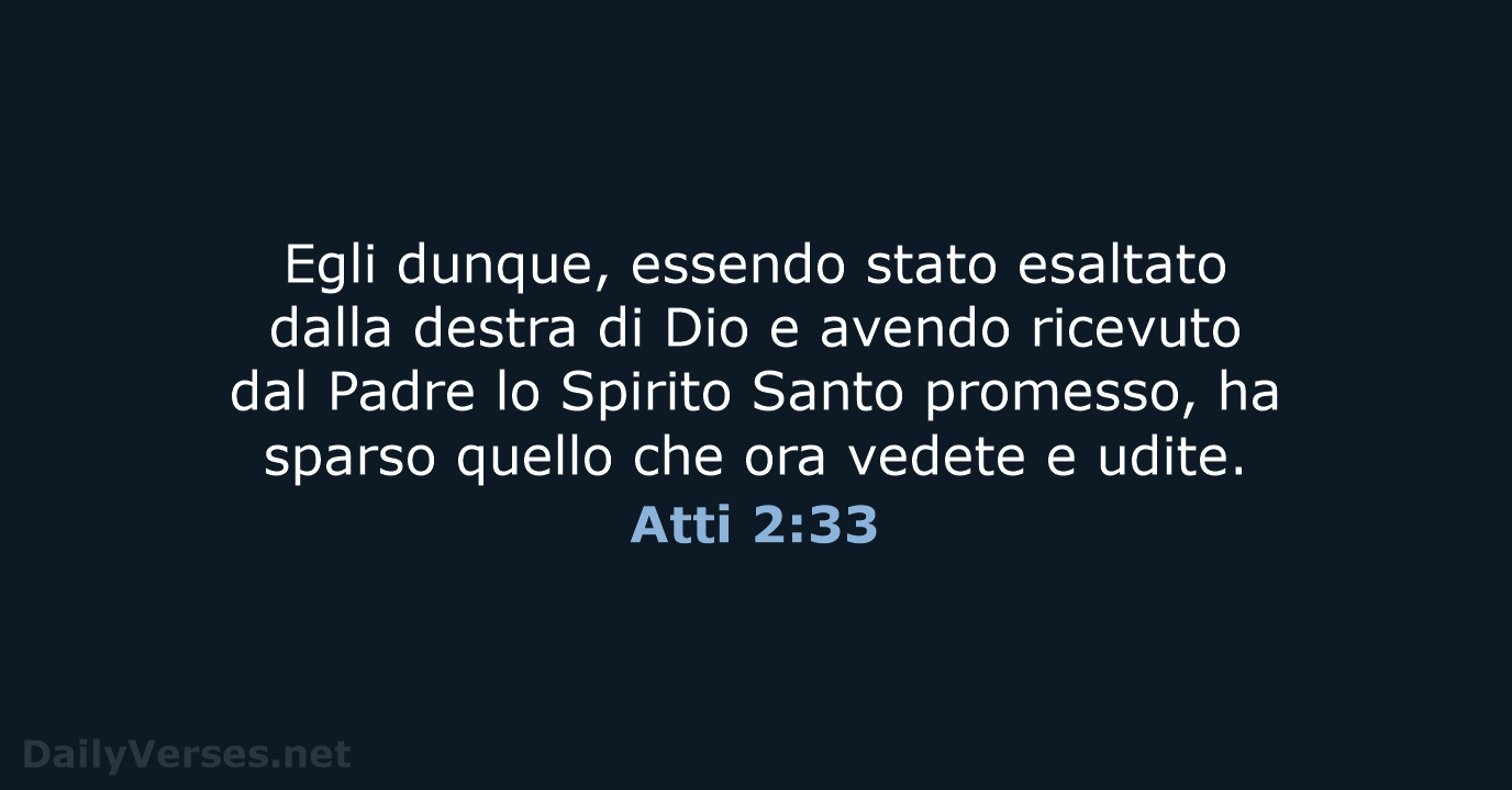 Atti 2:33 - NR06