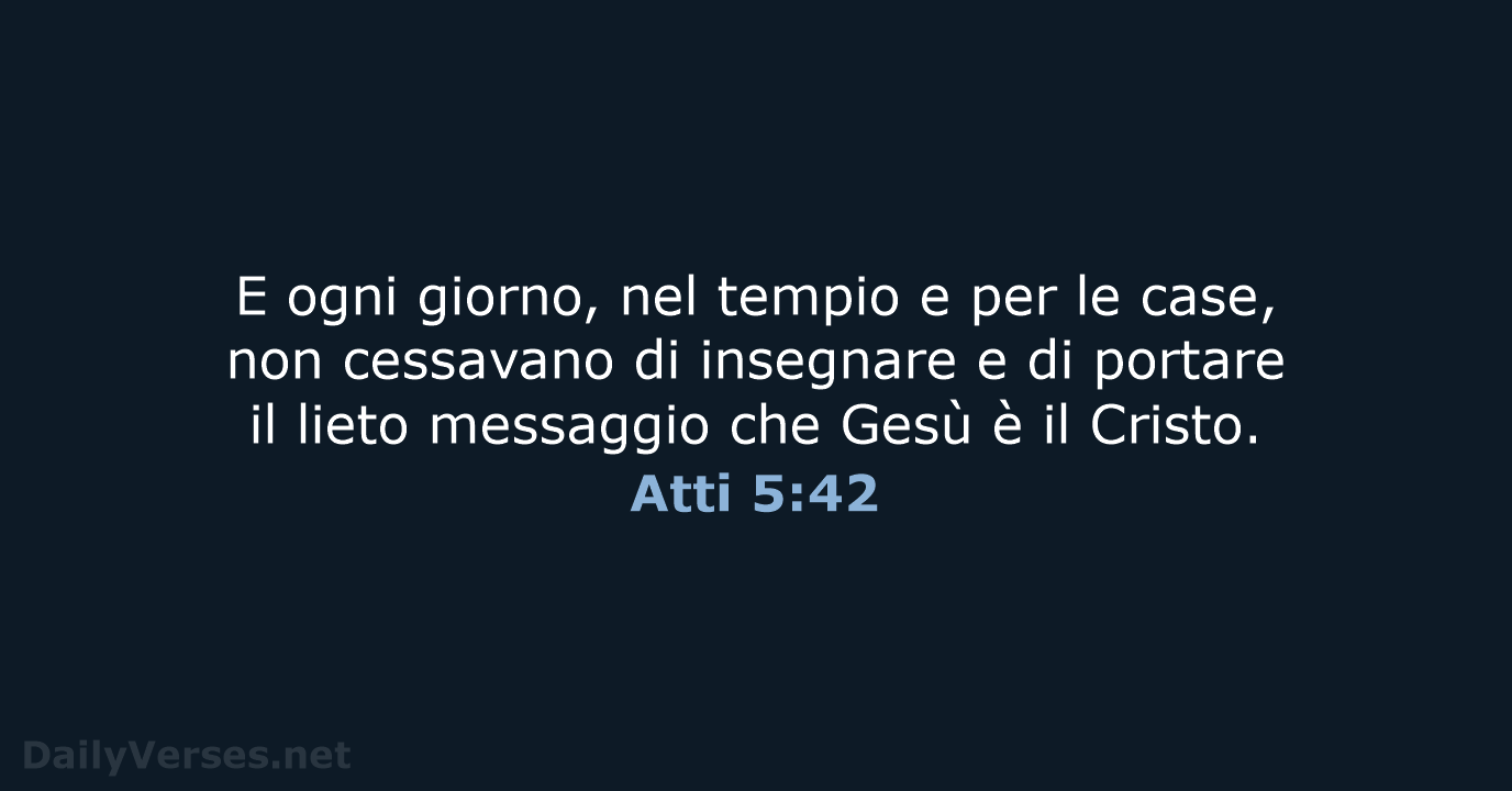 Atti 5:42 - NR06