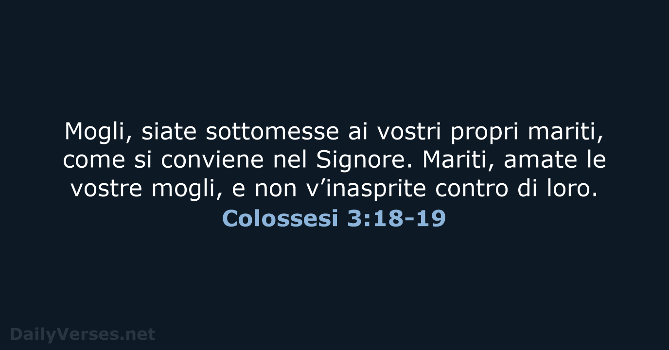 Colossesi 3:18-19 - NR06