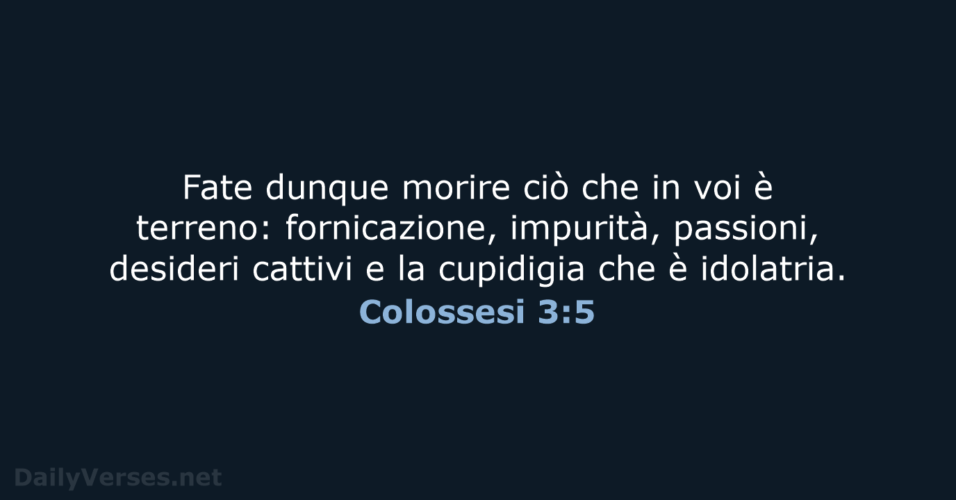 Colossesi 3:5 - NR06