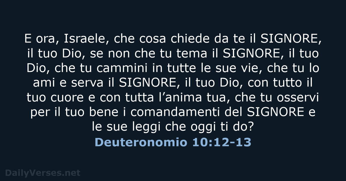 Deuteronomio 10:12-13 - NR06