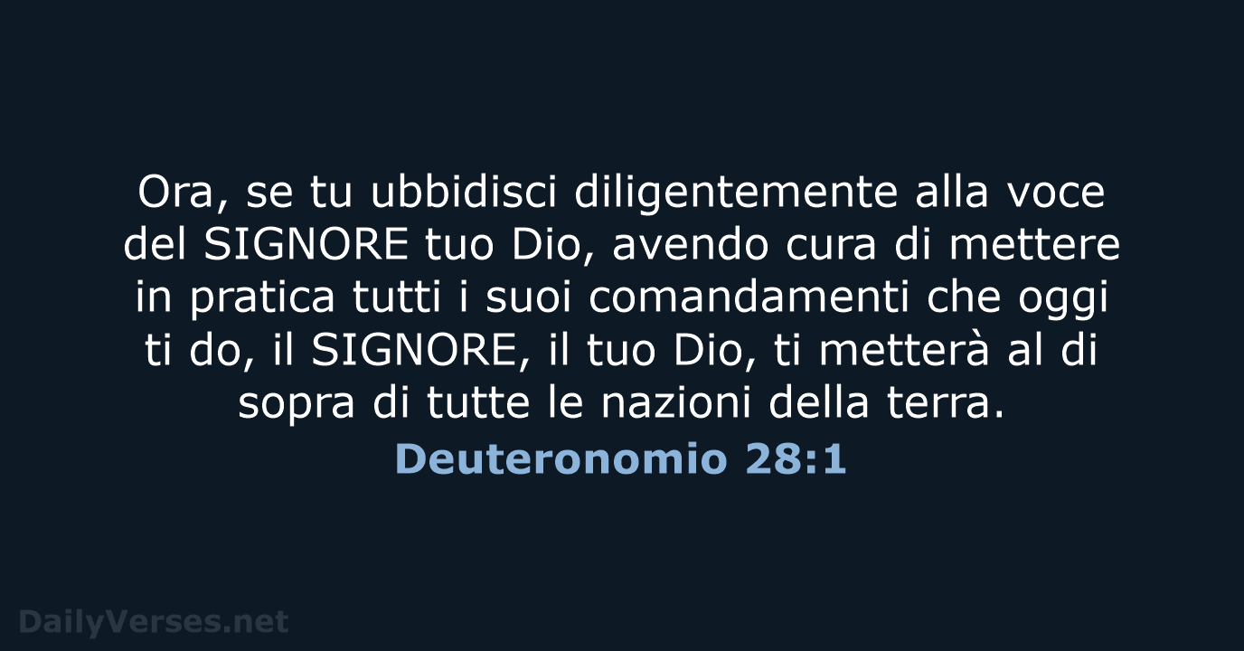 Deuteronomio 28:1 - NR06