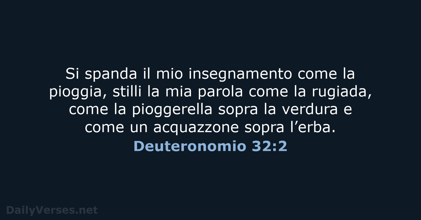 Deuteronomio 32:2 - NR06